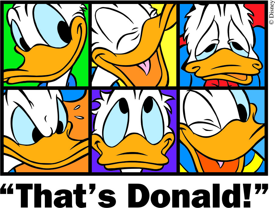 Donald Duck Logo 02 vinyl decal